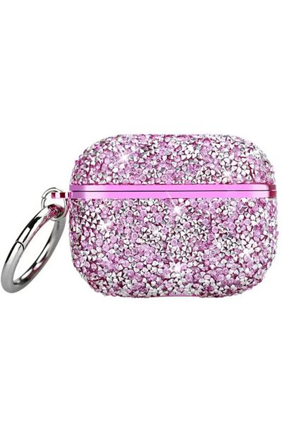 REDz Accessories Case For Apple Airpods 3, Full Protection, Carabiner, Purple