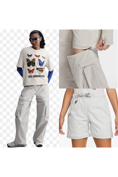 Nike Жіночі штани ACG Smith Summit на блискавці, чорні, 2 в 1 ASLAN SPORT