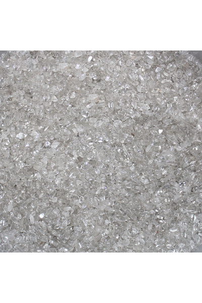 Choice 5-7 مم كوارتز شفاف 1 عبوة 100 جرام من حجر الجمشت الطبيعي المطحون من أح...