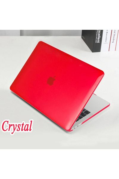 REDz Accessories Husă de protecție, compatibilă cu Macbook Air 13" Touchbar, ultra-subțire, roșu cristalin