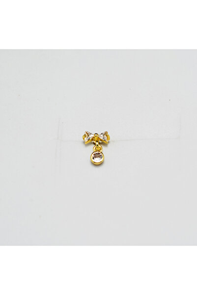 Piercing by Sever Fiyonk Sallantılı Çelik Piercing… Altın/Gold Renkli ve Şeff...