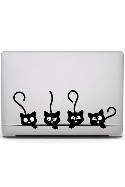 REDz Accessories Husă pentru pisici, design vesel, compatibilă cu MacBook New Pro 13", protecție eficientă, transparentă