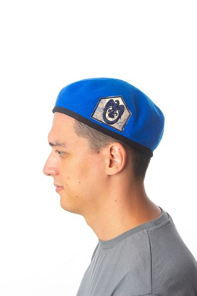 İZMİR ASKERİ MALZEME Air Force Subofficer Specialist Sergeant Blue Colored Cockade Airman Beret