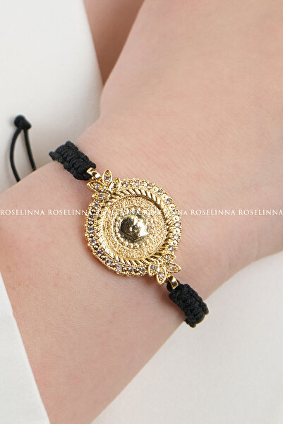 ROSELİNNA سوار ربع مطوق، نموذج سوار ربع قابل للتعديل بدون تشويه باللون الأسود