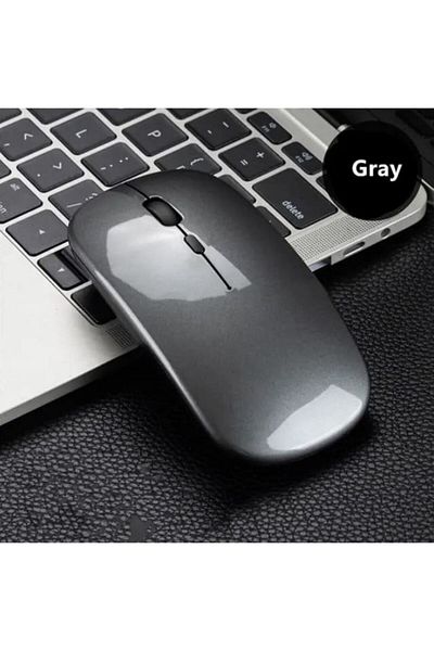REDz Accessories Wireless Mouse with 500mAH Battery, iTrend M750, 2.4Ghz and BT Connection, Gray