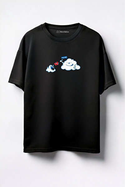 Merch&ice Reci aah Štampano Unisex Oversize kroj T-shirt