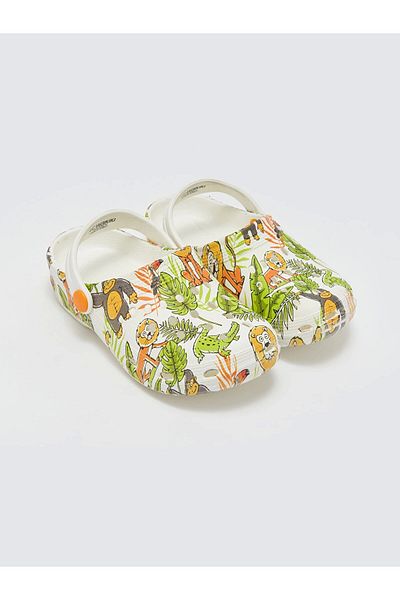 LC Waikiki Lcw Steps White Printed Boys Beach Sandals