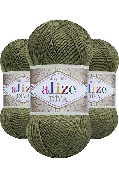 Alize Diva 273 (καμουφλάζ) Amigurumi Πλεκτό Σχοινί Χεριού 1 Τεμάχιο