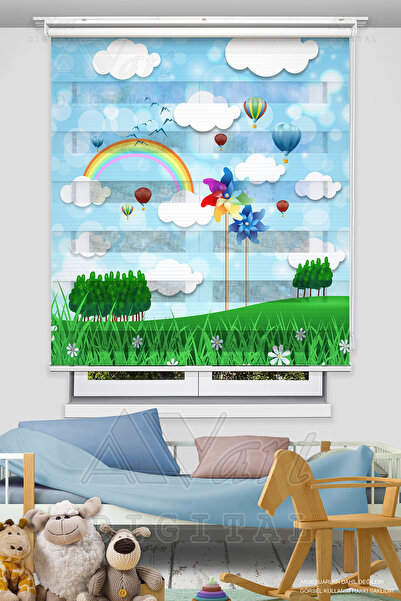 Avart Digital Harikalar Diyarı Baskılı Perde - Çocuk Odası Perdesi - Baskılı ...