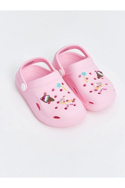LC Waikiki Lcw Steps Pink Printed Beach Sandals for Girls