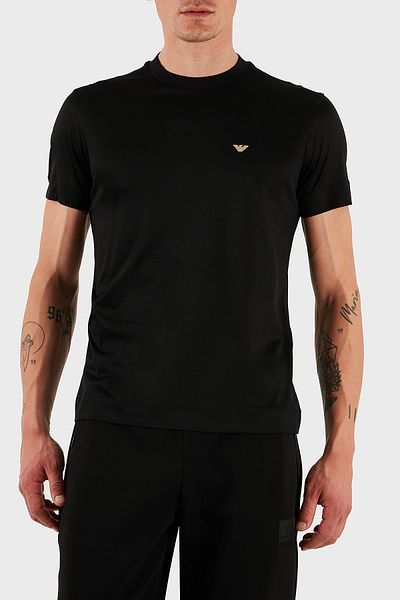 Emporio Armani Tricou cu decolteu crew din amestec de bumbac pentru bărbați EM001702 AF10017 MC18