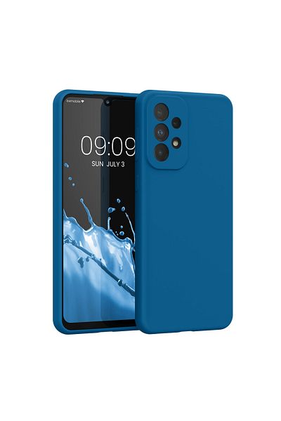KWmobile Carcasă pentru Samsung Galaxy A33 5g, albastră, silicon, 57833.228
