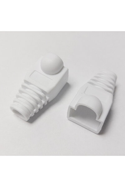 Choice 50 قطعة من أغطية محولات RJ45 CAT6 CAT5e البيضاء وموصلات كابلات شبكة إي...