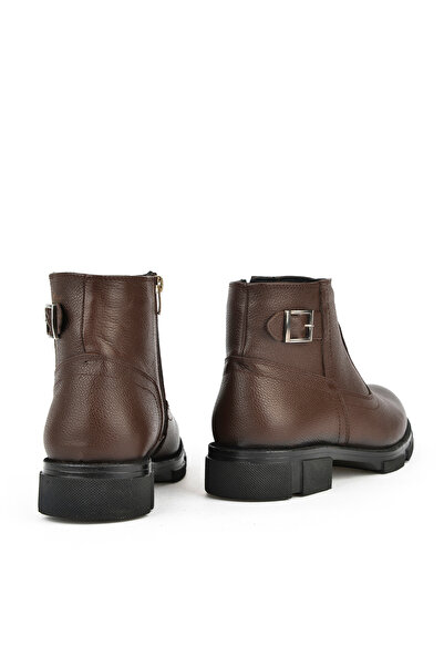 Ziya , Erkek Hakiki Deri Kürklü Bot 153999Z044 Kahve