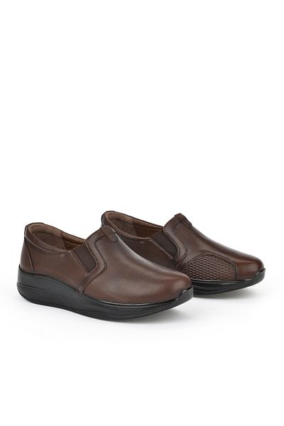 Ziya , Women's Genuine Leather Comfort Shoes 15355Z2665 Brown