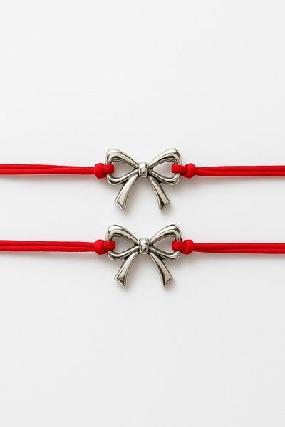 MakeWell Colorful String Bracelets with Bow Heart Sun Crescent Design
