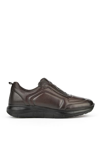 Ziya , Men's Genuine Leather Comfort Shoes 151123Z3658 Brown