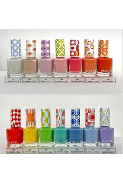 Pastel Oje Yaz Yeni Renkler Summer 14 Lü Set& Oje