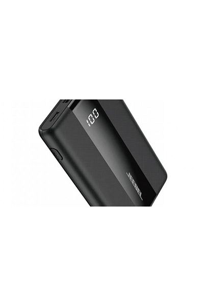 Jeebel |10000mAh Power Bank 20W PD, USB-C Port, Dual USB-A Ports | Black