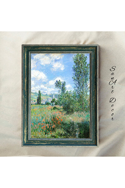 Sanart Vintage Painting with Frame, Oil Painting, Framed Painting, Artistic Decor, Landscape Painting