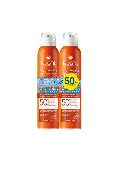Rilastil Sun System Spf50 Baby Transparente Sprühpackung 2 X 200 ml
