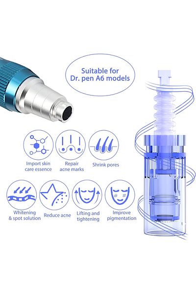 COOYA 25pcs Dr.PenUltima A6 12 Pins Cartridges 0.25mm,Device Removal of Acne,Scars & Obesity