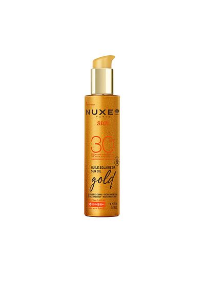 Nuxe Sun Gold Bräunungsöl Gesicht Und Körper Spf30 150 ml