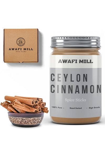 AWAFI MILL Sri Lankan Cinnamon | Ceylon true cinnamons - Bottle of 100 gram / 3.5 Oz