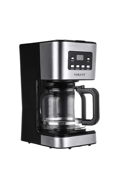 SOKANY American Drip Coffee Machine 12 Cups 1.5L 950W CM-121E Black