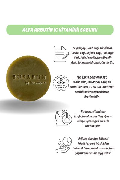Kozmetigo Renewing Revitalizing Skin Tone Equalizing Soap Containing Vitamin C Hyaluronic Acid Vitamin E