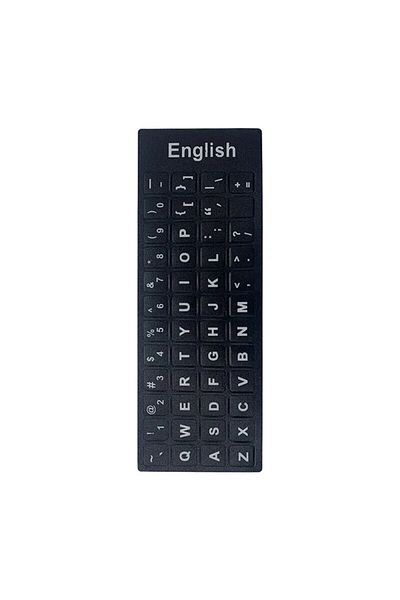 Choice Black English English Spanish Italian Korean Keyboard Stickers Frosted PVC Language Keyboard Sticker