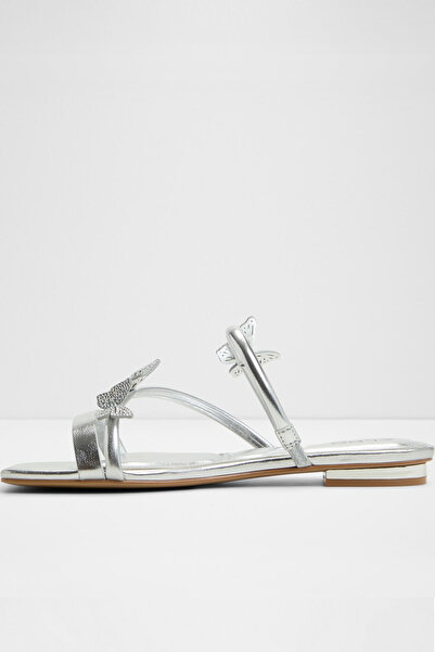 Aldo FLYHIGH - Kadın Suni Deri Gümüş Düz Terlik