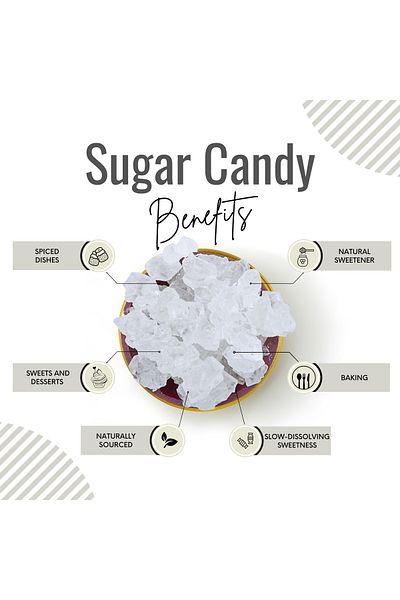 AWAFI MILL Sugar Candy | Crystal Rock Sugar - Bottle of 100 gram / 3.5 Oz