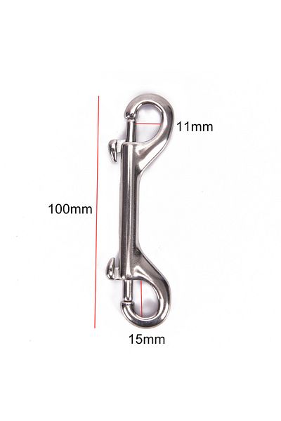 Choice 100mm 1pc 65/90/100/115mm Stainless Steel Scuba Diving Double Ended Hook Snap Bolt Kit Quick Draw Mu