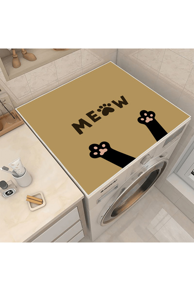 Nuva Home Paw Pattern Washing Machine Dryer Cover - Non-Slip Washable Stain W...