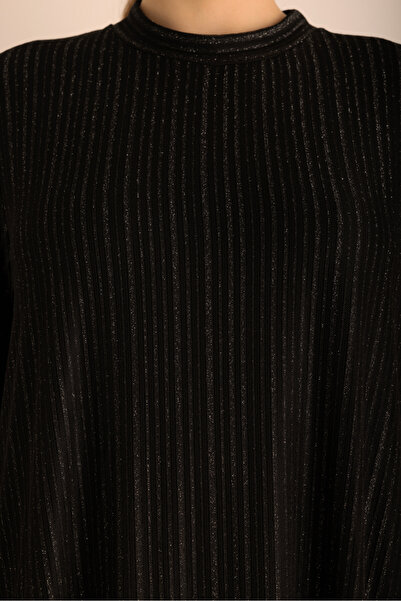 Aker Örme Simli Tül Elbise