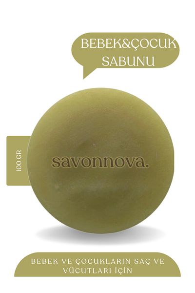 Kozmetigo Natural Baby & Kids Soap, Soap for Sensitive Skin 100GR