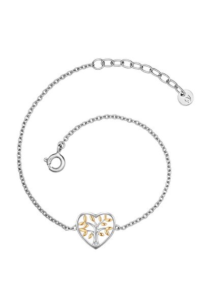 Glanzstücke München Silberarmband Armband Sterling Silber bicolor Lab Grown D...