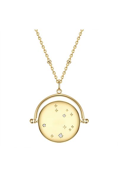 Glanzstücke München Silberhalskette Kette Sterling Silber gelbgold Zirkonia weiß
