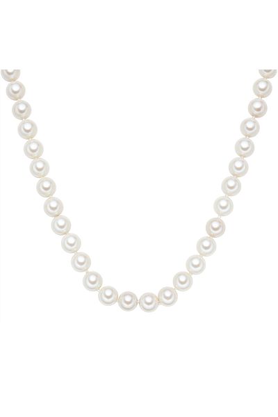 Lulu & Jane Perlenhalskette Kette Muschelkernperle Weiß