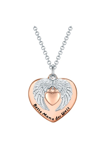 Rafaela Donata Modeschmuckhalskette Kette mit Anhänger bicolor