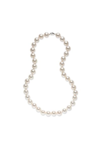 Lulu & Jane Perlenhalskette Kette Muschelkernperle Weiß