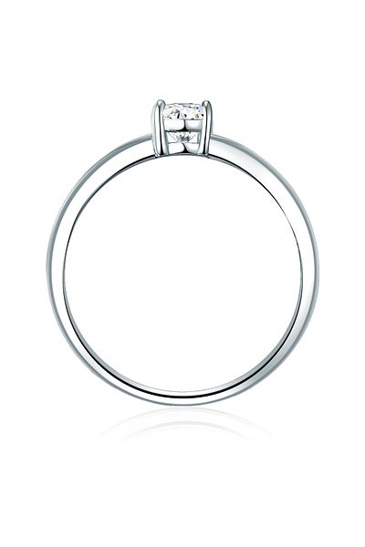 Trilani Silberring Ring Sterling Silber Zirkonia Weiß
