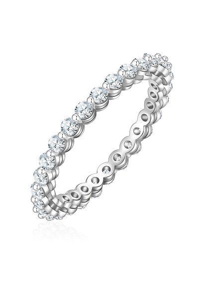 Glanzstücke München Silberring Ring Sterling Silber Zirkonia Weiß