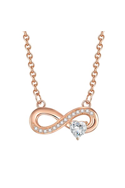 Rafaela Donata Silberhalskette Kette mit Anhänger Sterling Silber roségold Zi...