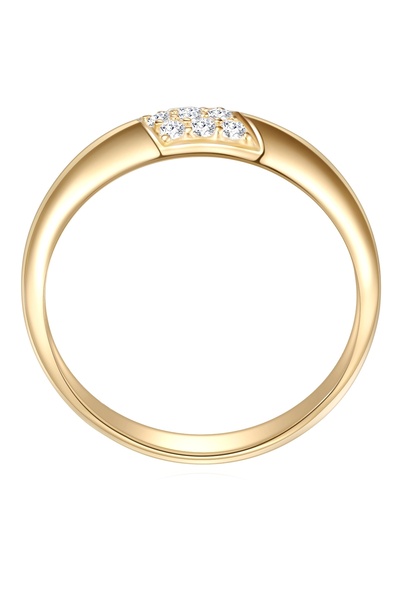 Rafaela Donata Silberring Ring Sterling Silber gelbgold Zirkonia weiß