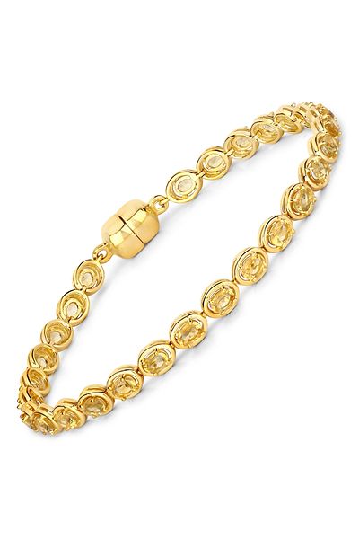 Rafaela Donata Edelsteinarmband Armband Sterling Silber Gebvergoldet Citrin