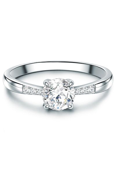 Trilani Silberring Ring Sterling Silber Zirkonia Weiß