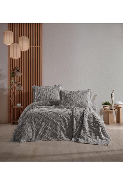 Stylish Home BED BLANKET 240 x 260 WITH 2 PILLOWCASE 50 x 70 LOREN