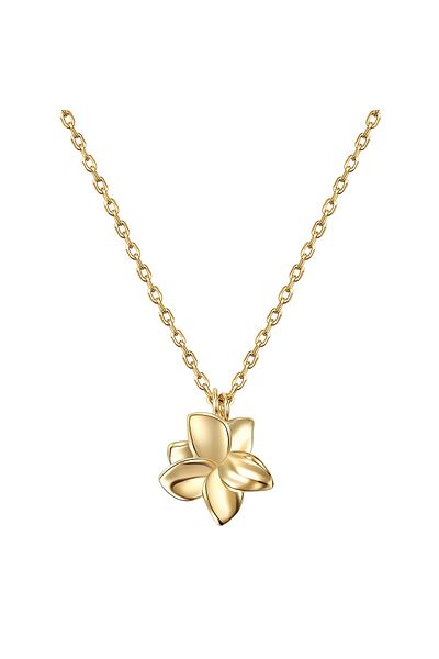 Glanzstücke München Silberhalskette Kette mit Anhänger Sterling Silber gelbgold